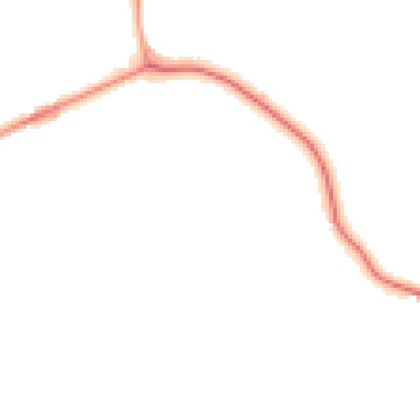 Night-time road noise heatmap for TQ9 6HL