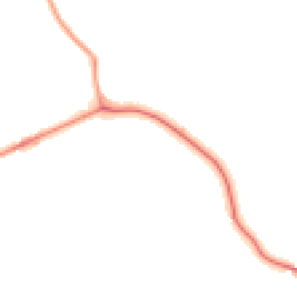 Night-time road noise heatmap for TQ9 6HS
