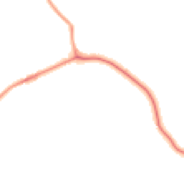Night-time road noise heatmap for TQ9 6JX