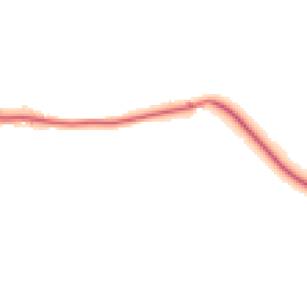 Night-time road noise heatmap for TQ9 6LD