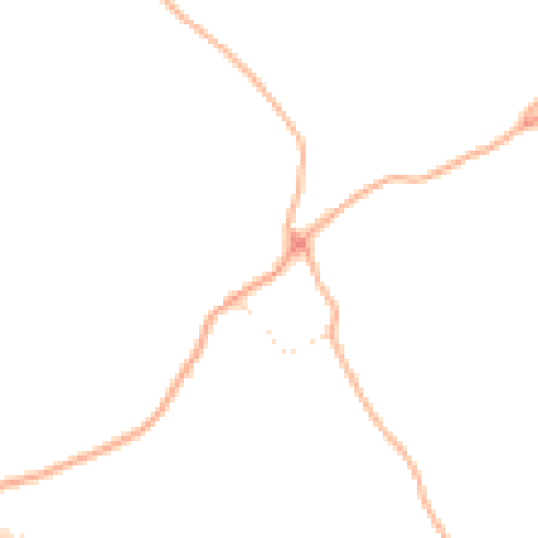 Daytime road noise heatmap for TQ9 6LL
