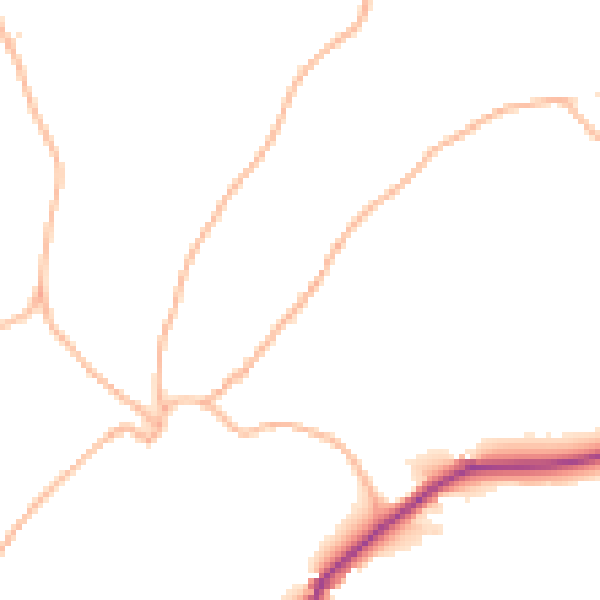 Daytime road noise heatmap for TQ9 6LX