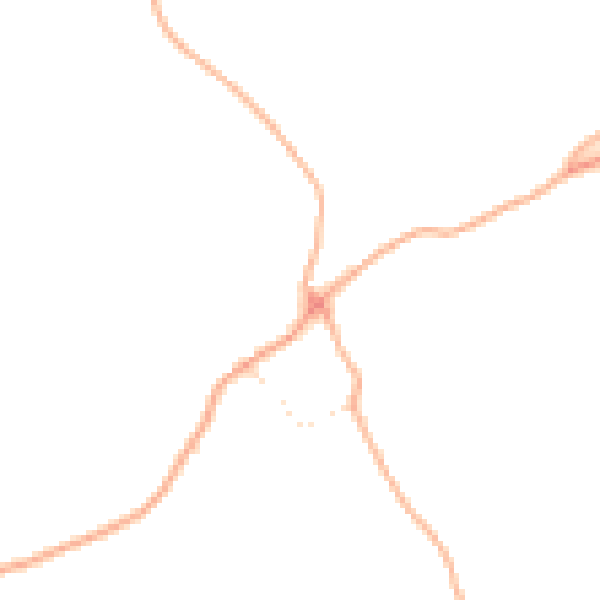 Daytime road noise heatmap for TQ9 6NL