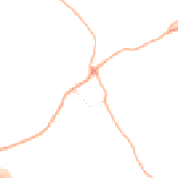 Daytime road noise heatmap for TQ9 6NN