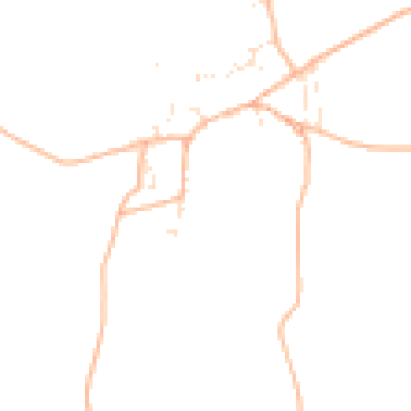 Daytime road noise heatmap for TQ9 7BA