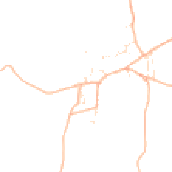 Daytime road noise heatmap for TQ9 7BB