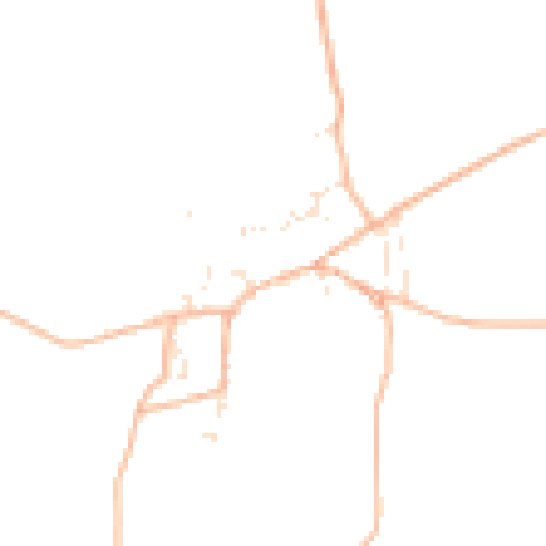 Daytime road noise heatmap for TQ9 7BH