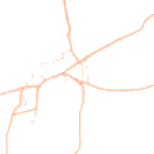 Daytime road noise heatmap for TQ9 7BN