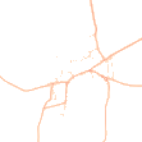 Daytime road noise heatmap for TQ9 7BQ