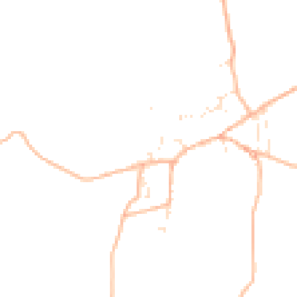 Daytime road noise heatmap for TQ9 7BT