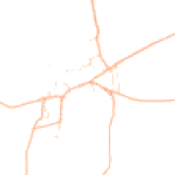 Daytime road noise heatmap for TQ9 7BU