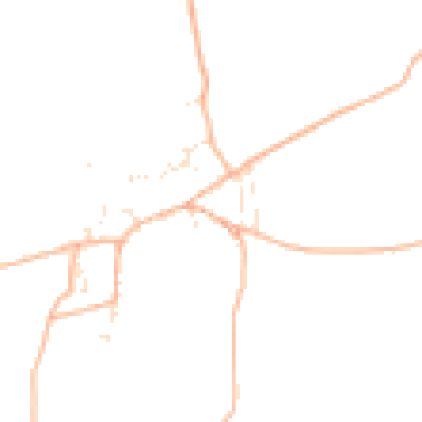 Daytime road noise heatmap for TQ9 7BZ