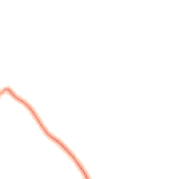 Night-time road noise heatmap for TQ9 7DF