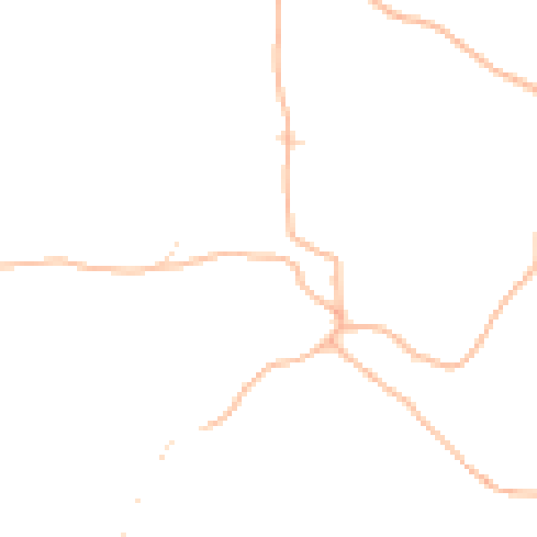 Daytime road noise heatmap for TQ9 7EE