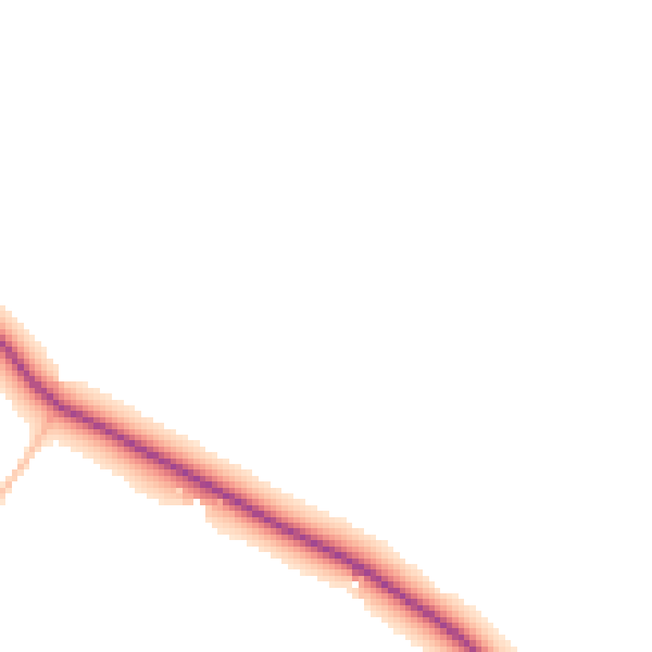 Daytime road noise heatmap for TQ9 7FE