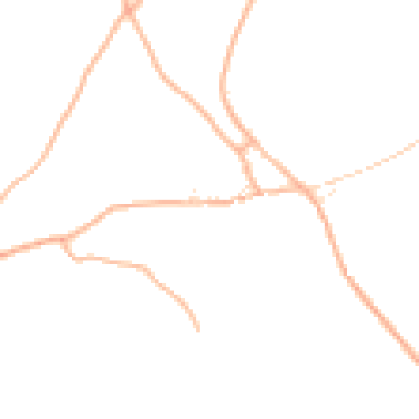 Daytime road noise heatmap for TQ9 7JJ