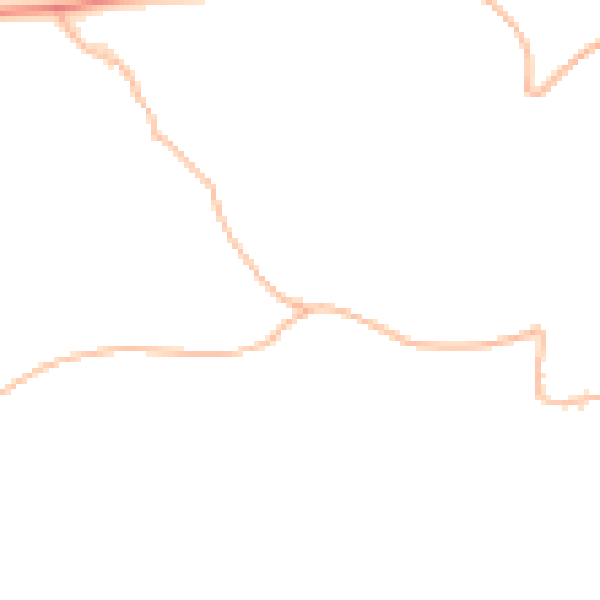Daytime road noise heatmap for TQ9 7LN