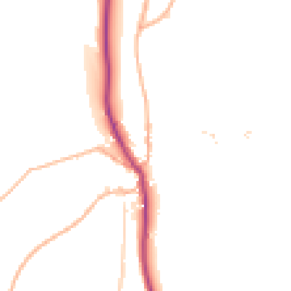 Daytime road noise heatmap for TQ9 7TA