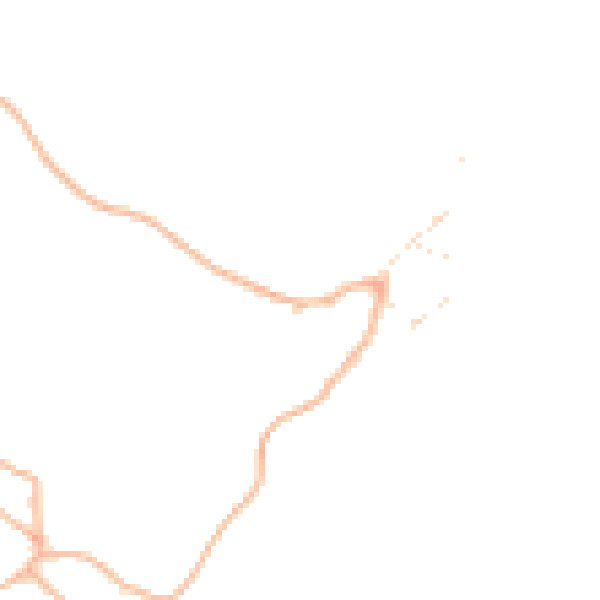 Daytime road noise heatmap for TQ9 7UW