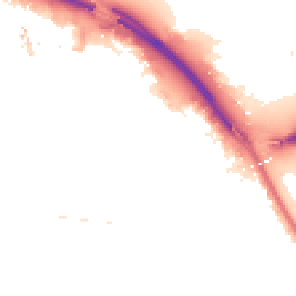 Night-time road noise heatmap for TS1 2EA