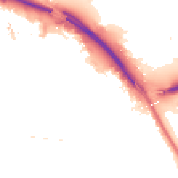 Night-time road noise heatmap for TS1 2ED