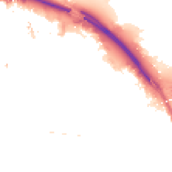 Night-time road noise heatmap for TS1 2EF