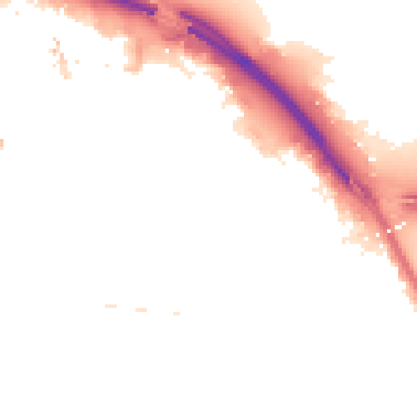 Night-time road noise heatmap for TS1 2EG