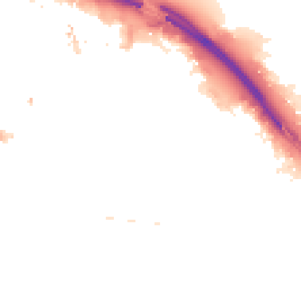 Night-time road noise heatmap for TS1 2EH