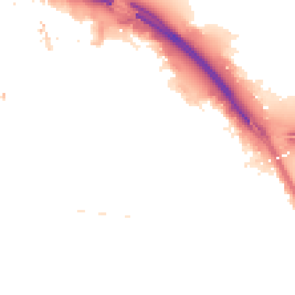 Night-time road noise heatmap for TS1 2EQ