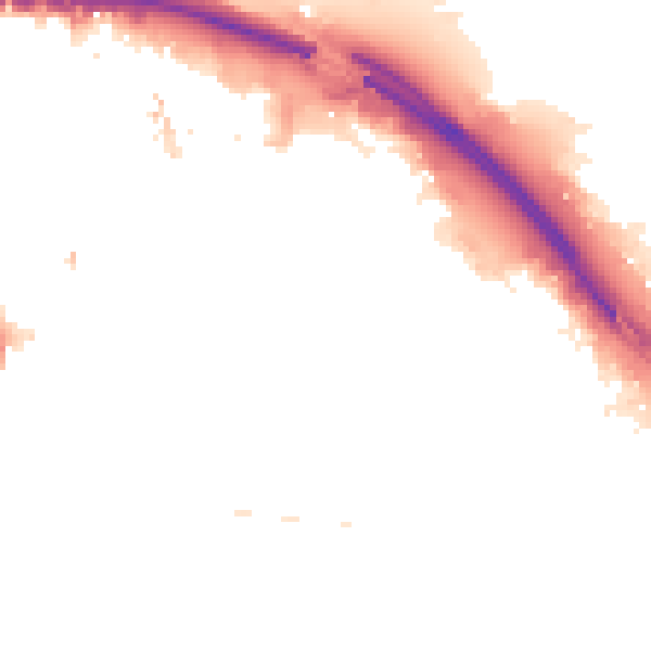 Night-time road noise heatmap for TS1 2SL