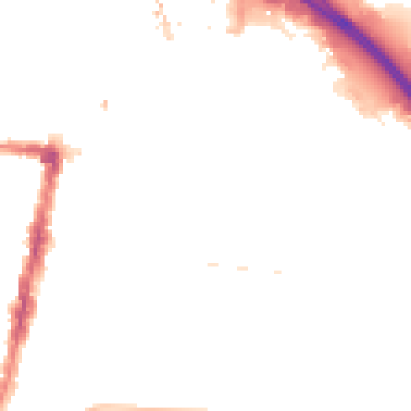 Night-time road noise heatmap for TS1 3DR
