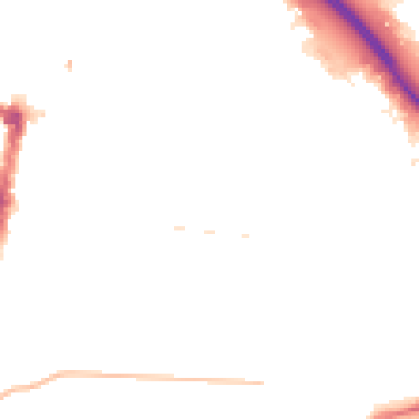 Night-time road noise heatmap for TS1 3DZ