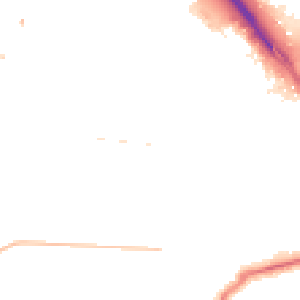Night-time road noise heatmap for TS1 3HE