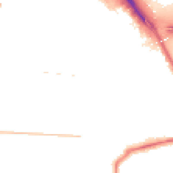 Night-time road noise heatmap for TS1 3HN