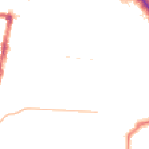 Night-time road noise heatmap for TS1 3HX