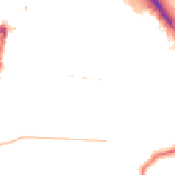 Night-time road noise heatmap for TS1 3LR