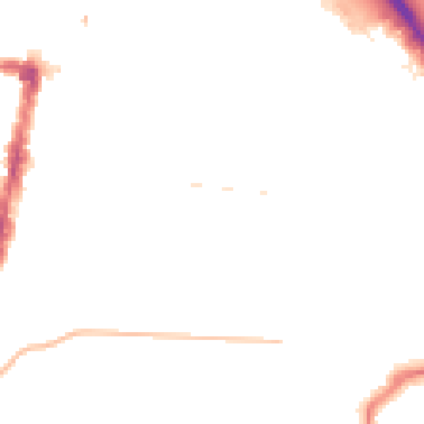 Night-time road noise heatmap for TS1 3LU