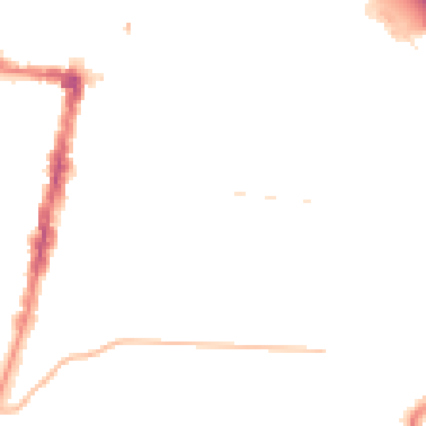 Night-time road noise heatmap for TS1 3NG