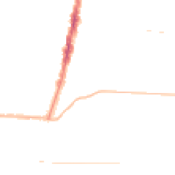 Night-time road noise heatmap for TS1 3NJ
