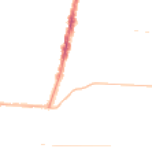 Night-time road noise heatmap for TS1 3PA