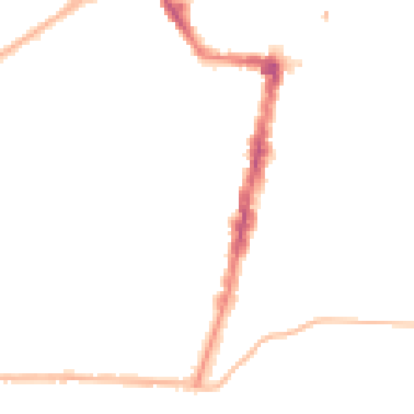 Night-time road noise heatmap for TS1 4BZ