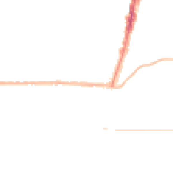 Night-time road noise heatmap for TS1 4NJ