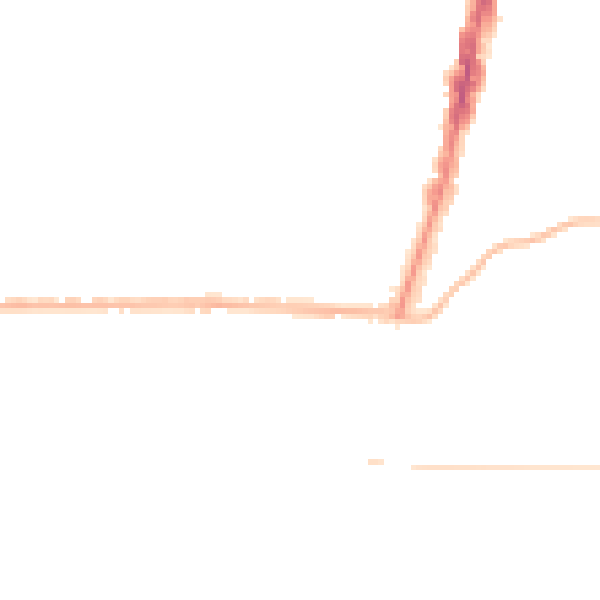 Night-time road noise heatmap for TS1 4NL