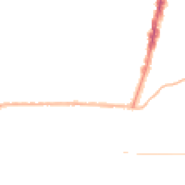 Night-time road noise heatmap for TS1 4NW