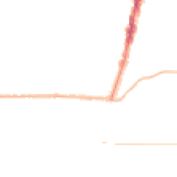 Night-time road noise heatmap for TS1 4QN