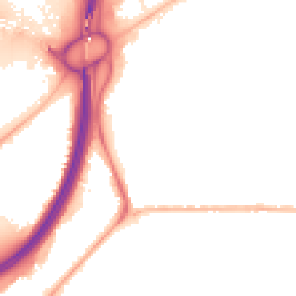 Night-time road noise heatmap for TS1 4RU