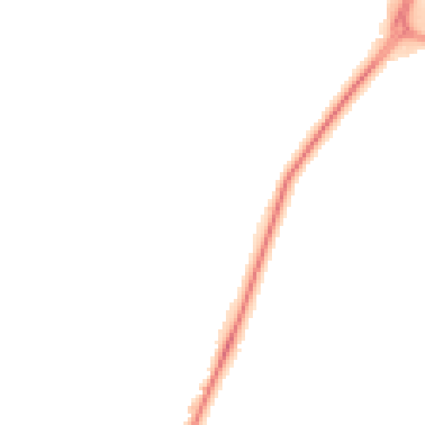 Night-time road noise heatmap for TS16 0BY