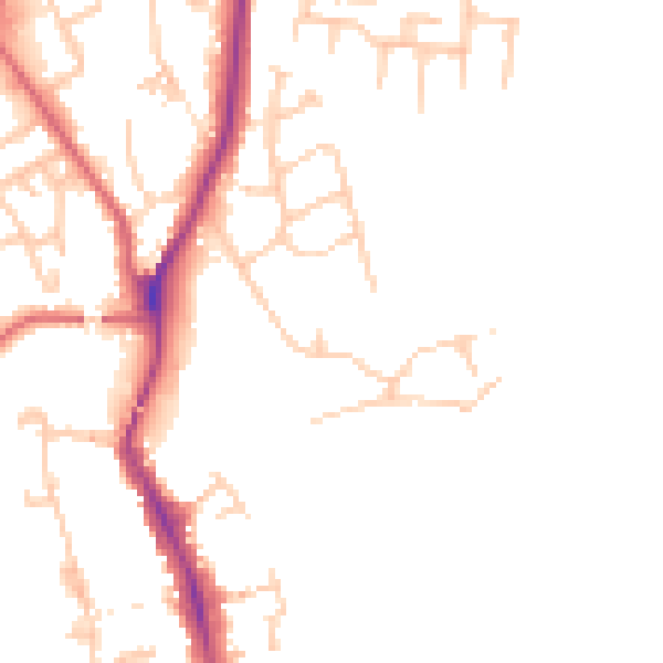 Daytime road noise heatmap for TS16 9BX
