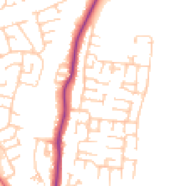 Daytime road noise heatmap for TS16 9HX