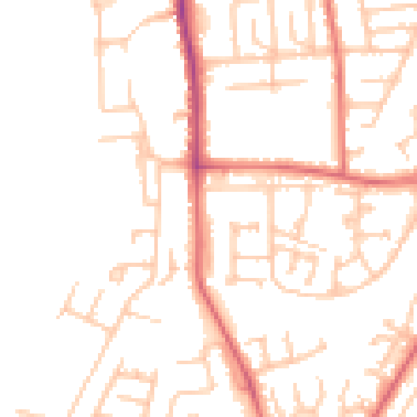 Daytime road noise heatmap for TS17 0AB